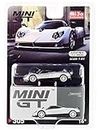 Pagani Zonda F Silver Metallic with Dark Gray Top Limited Edition to 3600 Pieces Worldwide 1/64 Diecast Model Car by True Scale Miniatures MGT00305