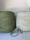Beautiful Lot 2 Cone Spool Bulky Highland Weaving Wool Yarn 5lb 2oz 2297gr 8011