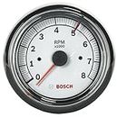 Bosch SP0F000020 Sport II 3-3/8" Tachometer (White Dial Face, Chrome Bezel)