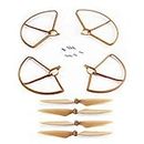 EVURU FIT for HUBSAN H501S - 01 Propeller Pack with Prop Guards FIT for H501S H501C X4 Drone Rc Helicopters RC Plane Props (Size : 1)