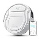 Lefant Robot Vacuum, 2200Pa Strong Suction, 120 Min Runtime, Self-Charging Robot Vacuum Cleaner, Slim, Quiet, WiFi/App/Alexa, 6 Cleaning Modes Ideal for Pet Hair, Hard Floor (M210 Pro White)