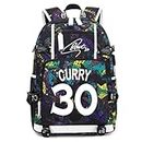 Basketball Player Star Curry Luminous Backpack Travel Student Backpack Fans Bookbag for Men Women (Style 5)