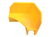 50 x angoli di fissaggio angolo di sicurezza ausilio per il trasporto ausilio per impilamento plastica giallo SET