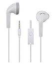Earphone for Samsung Galaxy A30 Universal Wired Earphones with 3.5mm Jack Hi-Fi Gaming Sound Music Stereo Sound Noise Cancelling Original High Sound Quality Earphone - (White, SSH-133, YS)