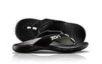 Neat Feat Men's Zori Sport Orthotic Slip-On Sandals Flip Flop, Black, 11, ZORBLACK11