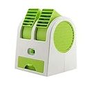 Boxn Portable Mini Ac Air Cooler Usb Battery Operated Mini Water Air Cooler Cooling Fan Blade Less Duel Blower With Ice Tray Best For Home,Shop,Table,Kitchen,Outdoor Pack Of 1, Green