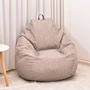 Bean Bag Chair Cover Without Filler, Large Lounge Chair Bean Bags Cover for Adult Kid, Lounge or Gaming Chair Cover, Living Room Home or Garden Bean Bag Chair Covers,M/L/XL,J-L