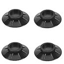 Oblivion Anti Vibration Pads, Washing Machine Foot Pads for Reducing Noice and Shock and Shaking, Washer and Dryer Anti-Vibration Pads, Rubber Isolation Feet for Furniture - Pack of 4 (Black Color)