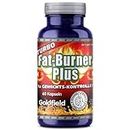 Goldfield - Turbo Fat-Burner Plus | Fat Burner Komplex mit Garcinia Cambogia hochdosiert, Kurkuma, Muskat, Basilikum, Koriander, Safran und mehr | Appetitzügler und Slim Booster extreme | 60 Kapseln