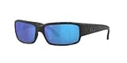 Costa Del Mar Men's Caballito Sunglasses, Matte Ocearch Tiger Shark/Grey Blue Mirrored Polarized-580g, 59 mm