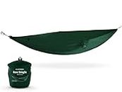 Kammok: Roo Single Hammock | Strong & 100% Water Resistant Ripstop Recycled Fabric | Comfortable, Packable, Lightweight (Adventure Grade) (Roo Single, Pine Green)