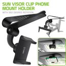 Car Sun Visor Clip Phone Holder, Visor Mount Cradle for iPhone & Smartphones