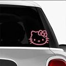 Hello Kitty Pink SK8/Surf/Snow/Water/Bike/Brands Automotive Decal/Bumper Sticker