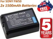 2x NP-FW50 Battery For Sony Alpha A3000 A3500 A6000 A6300 A6400 A6500