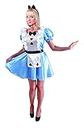 Ciao- Alice Wonderland Costume Travestimento Ragazza Donna Adulto, Colore Azzurro, Bianco, Nero, Rosso, Taglia unica 40-42, 14812