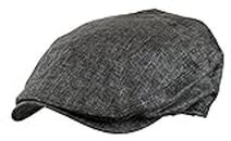 Wonderful Fashion Men's Linen Gatsby Newsboy Golf Flat Ivy Hat (Grey,LXL)
