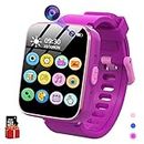JOCOYSRT Smart Watch for Kids Smart Watch with Educational Games Toddler Watch Camera Music Alarm Touch Screen Sports Birthday Gift Toys 6 7 8 9 10 11 12 Year Girls Boys (Purple)