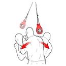 INNOLIFE Boxing Slip Bag, Boxing Dodge Hide Speed Bag Maize Ball Leather Ball for Reflex Training, Boxing, Kickboxing, MMA Pendulum Training Red (Without Filler)