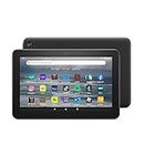 Amazon Fire 7 tablet | 7" display, 16 GB, latest model (2022 release), Black with Ads