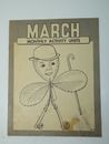 MARCH: MONTHLY ACTIVITY UNITS, Vintage 1955 Coloring Book Reader, 2nd Grade