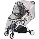 SNOWIE SOFT® Baby Stroller Rain Cover Universal Waterproof Windproof Rainproof Stroller Cover for Winter with Open Window, Baby Stroller Cover Protect from Sun Dust Snow, EVA Stroller Accessories
