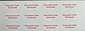 Promotionnel Stickers, Discount Code Joint, 40x20mm Ovale Auto-Adhésif Postal Étiquettes