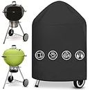 Kettle BBQ Covers, Round Gas Barbecue Cover Waterproof Gas Grill Cover Outdoor Covers for BBQ, Gas Grill BBQ Protection Windproof, Dust Protection, Rip-Proof with Storage Bag - 71x68cm