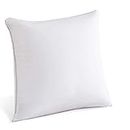 SONNASOFT 16 x 16 Pillow Inserts (Set of 1) - Throw Pillow Inserts with 100% Cotton Cover - 16 Inch Square Interior Sofa Pillow Inserts - Decorative Pillow Insert Pair - White Couch Pillow