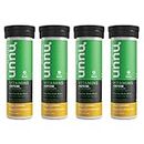 Nuun Vitamins + Caffeine: Vitamin + Electrolyte Drink Tablets, Box of 4 Tubes (48 Servings), Ginger Lemonade, Enhanced Wellness and Energy
