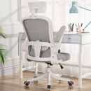 Office chair ergonomic desk chair mesh computer chair adjustable flip-up arm DHL