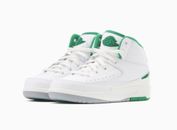 Nike Air Jordan 2 Retro Lucky Green White Shoes Kids Childrens Size US 13C New ✅