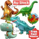 Dinosaur Party Foil Helium Balloon Birthday Party Banner  Cake Toppers