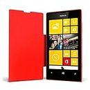 Mozo Flip Cover for Nokia Lumia 520 (Red)