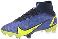 Nike Superfly 8 Elite FG Mens Football Boots CV0958 Soccer Cleats (UK 7 US 8 EU 41, Sapphire Volt Blue Void 574)