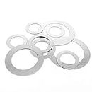 10/50pcs M2 M3 M4 M5 M6 to M40 DIN988 304 Stainless Steel Adjusting Ultrathin Precision Shim Gasket Ultra Thin Flat Wafer Washer (Size : M12x18xThick 10pcs, Color : 0.3mm Thick)