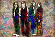Beatles Poster, George, Paul, John, Ringo of The Beatles Pop Art  Free Shipping
