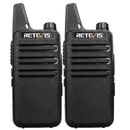 Retevis RT22 UHF Walkie Talkies Two Way Radio 2W CTCSS/DCS VOX For Family 2Pack
