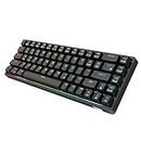 FASHIONMYDAY 2.4Ghz 68-Key Gaming Keyboard Wireless RGB for Computers Black Brown Switch | Computers & Accessories|Accessories & Peripherals|Keyboards, Mice & Input Devices|Keyboards