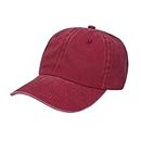 Custom Baseball Cap, Design Your Own Hats, Custom Hats Logo, Personalized Baseball Cap, Gift for Dad, Grandpa (Color : Crimson, Size : One Size)