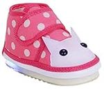 CHIU Kids LED Light Shoes with Chu Chu Music Sound for Baby Girl and Baby Boys (15-18 Months ; Pink ; 7 UK)