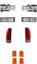 Headlights For Chevy Truck 1994-1998 With Turn Signals Reflectors Tail Lights