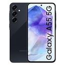 Samsung Galaxy A55 5G (Awesome Navy, 12GB RAM, 256GB Storage) | Metal Frame | 50 MP Main Camera (OIS) | Nightography | IP67 | Corning Gorilla Glass Victus+ | sAMOLED with Vision Booster