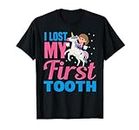 I Lost My First Tooth Licorne Tooth Fairy Cadeau pour filles T-Shirt