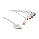 Xuma Component AV Cable with USB 30-Pin Charge & Sync for iPhone/iPod/iPad - 6' IP-CAB-COMP