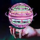 Flying Orb Ball Toys Soaring Hover Fidget Hand Controlled Mini Drone Cosmic Globe Spinning Kids Adults Outdoor Fly Toy Birthday Gift Cool Stuff for Boys Girls 6 7 8 9 10+ Year Old by Tikduck (Pink)