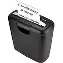 SToK (ST-10Scc) 6-Sheet Strip Cut Paper and Credit Card Shredder with 10 Liter Waste Basket Capacity (1 Year Offsite Warranty)