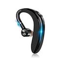 ALM Wireless Headset S109 Bluetooth v5.0 Ear Clip 18 Hours of Calling with 1 Hour Charge for Music, Calling, Sports Earbuds Single Ear Headphone for All Smartphones-Black