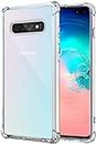 for Samsung Galaxy S10 Plus Case - Crystal Clear Hybrid Material Covers Air Cushion Gel Bumper Technology Full Protection Phone Cases for Samsung Galaxy S10 Plus