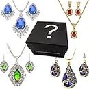 Biblebanz Unbox Magic: TikTok Famous Surprise Jewelry Set for Women - Earrings Necklaces - Ideal Gifts Christmas, Birthdays, Mother's Day, Valentine's Day - Sleek Black Box