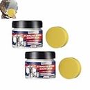 WLWWCX Magical Nano-Technology Stainless Steel Cleaning Paste, Stainless Steel Clean Wax Cleaner, Stainless Steel Cleaning Paste, Magical Nano Cleaning Paste (2PCS)